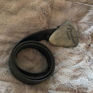 Dickies Belt with Fender Guitar Pick Buckle